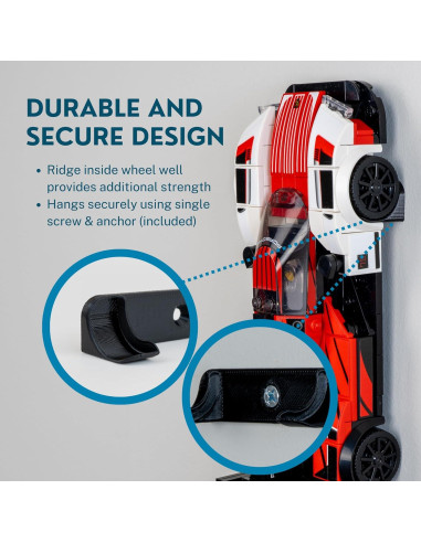 Soporte de Pared para LEGO Speed Champions Matterform - 11 Unidades
