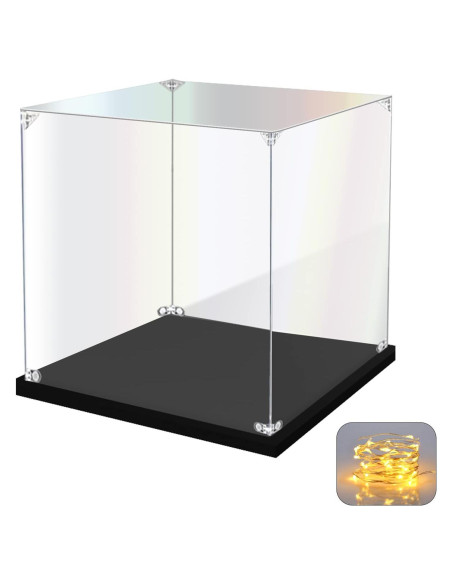 Caja de Exhibición Acrílica KOLIPI 20x20x20 cm para Coleccionables Caja de Exhibición Acrílica KOLIPI 20x20x20 cm para Coleccionables