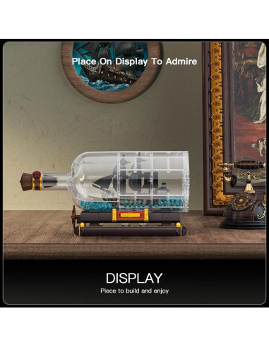 Mould King Barco en Botella 778PCS Modelo de Construcción