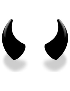 Cuernos Diabólicos Grandes Helmet Flair | Accesorios para Casco