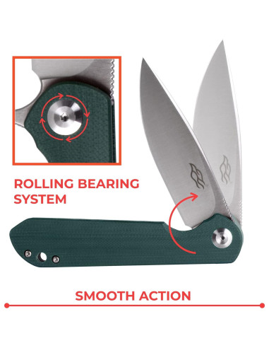 Cuchillo Plegable Firebird GANZO FH41S-GB Acero D2 Verde