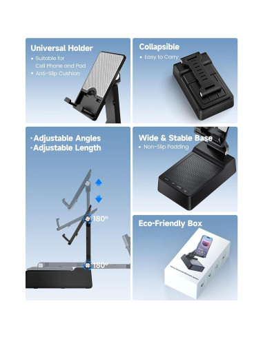 Soporte para Teléfono con Altavoz Bluetooth Kingamei L37 - Estéreo HD