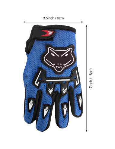 Guantes de Motocross JAGASOL JA-ST-XSK Verdes para Niños
