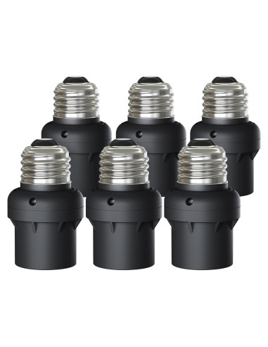 Toma de Sensor de Luz DEWENWILS E26/E27 Automática 6 Unidades