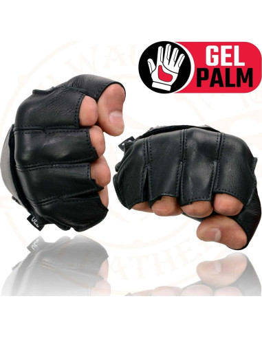 Guantes de Motocicleta Milwaukee SH850 Cuero de Ciervo - Grande
