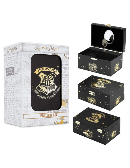 Caja Musical de Joyería Harry Potter con Escudo de Hogwarts Caja Musical de Joyería Harry Potter con Escudo de Hogwarts