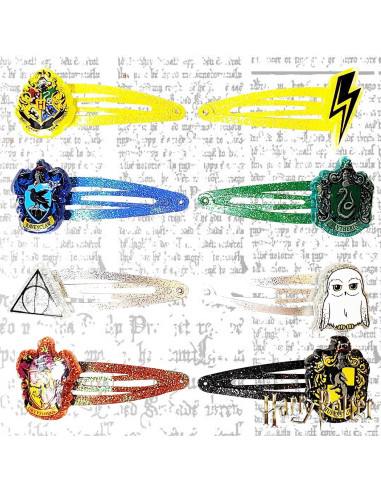 Pinzas para el cabello Luv Her Harry Potter 8 piezas multicolor