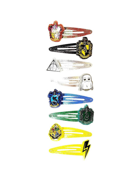 Pinzas para el cabello Luv Her Harry Potter 8 piezas multicolor Pinzas para el cabello Luv Her Harry Potter 8 piezas multicolor
