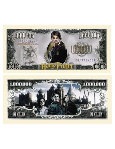 Paquete de 5 Billetes de un Millón Harry Potter - Recuerdos Paquete de 5 Billetes de un Millón Harry Potter - Recuerdos