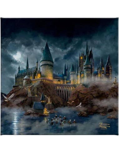 Lienzo Enmarcado Castillo Hogwarts Thomas Kinkade 25x20 cm