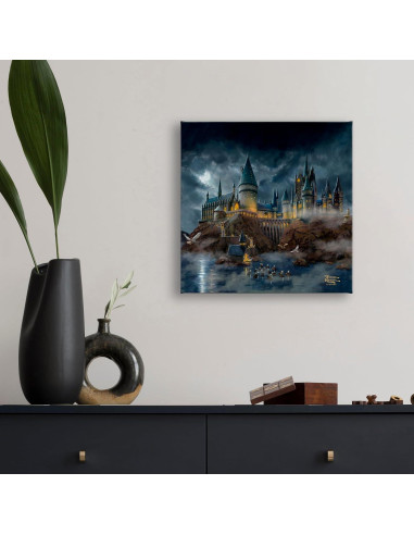 Lienzo Enmarcado Castillo Hogwarts Thomas Kinkade 25x20 cm