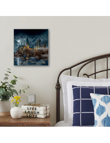 Lienzo Enmarcado Castillo Hogwarts Thomas Kinkade 25x20 cm