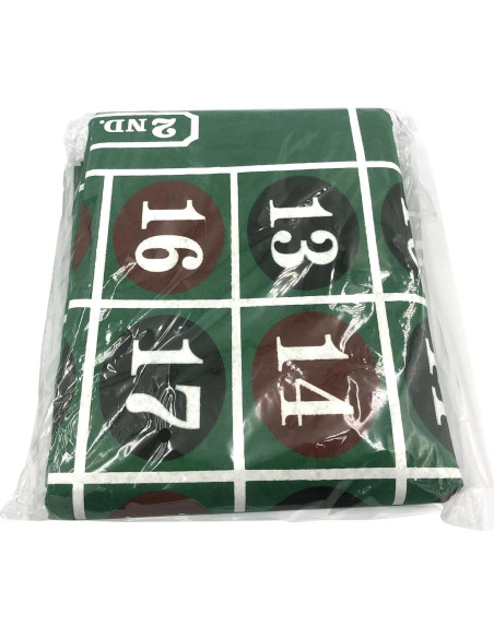 Fieltro de Mesa de Ruleta YH Poker 90x180 cm Verde Fieltro de Mesa de Ruleta YH Poker 90x180 cm Verde