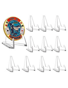 Soportes Acrílicos para Monedas 1.4" - 10 Piezas LuluCircle