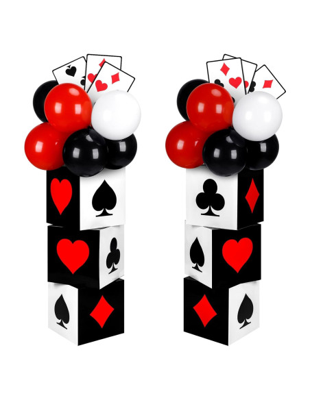Juego de Decoraciones para Fiesta de Casino 60 Piezas Juego de Decoraciones para Fiesta de Casino 60 Piezas