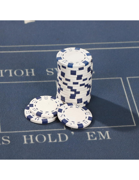 Juego de 500 Fichas de Póker LUOBAO con Estuche y Cartas Juego de 500 Fichas de Póker LUOBAO con Estuche y Cartas