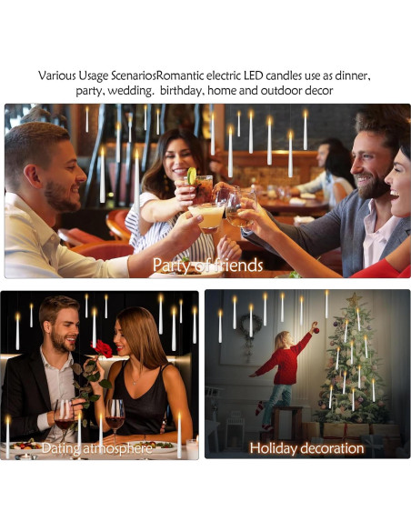Velas Flotantes LED Kakoya 20 Pcs con Control Remoto Velas Flotantes LED Kakoya 20 Pcs con Control Remoto