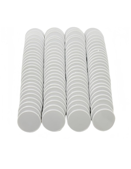 SmartDealsPro Set de 100 Fichas de Plástico 25mm con Caja Gris SmartDealsPro Set de 100 Fichas de Plástico 25mm con Caja Gris