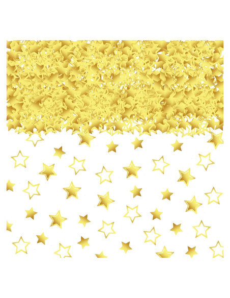 Confeti Estrella Dorada JNSAXMI 2 Tamaños para Fiesta Confeti Estrella Dorada JNSAXMI 2 Tamaños para Fiesta