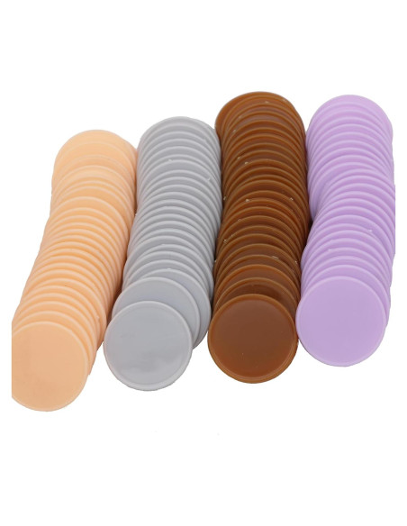 Juego de 100 Fichas de Plástico para Aprendizaje 25 mm Juego de 100 Fichas de Plástico para Aprendizaje 25 mm