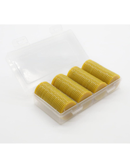 Juego de 100 Fichas de Plástico Amarillo Dorado 25 mm Juego de 100 Fichas de Plástico Amarillo Dorado 25 mm
