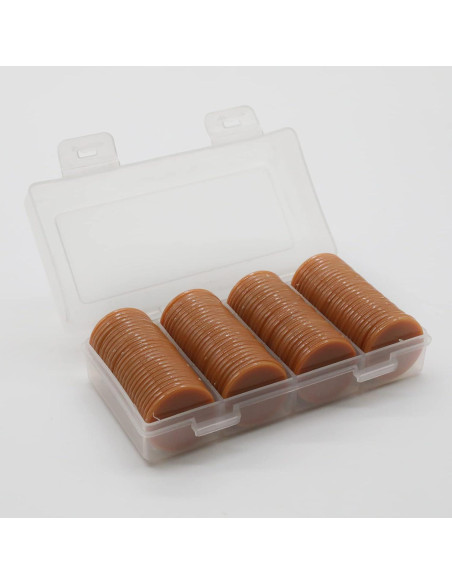 Juego de 100 Fichas de Plástico para Póker Chocolate 25 mm Juego de 100 Fichas de Plástico para Póker Chocolate 25 mm