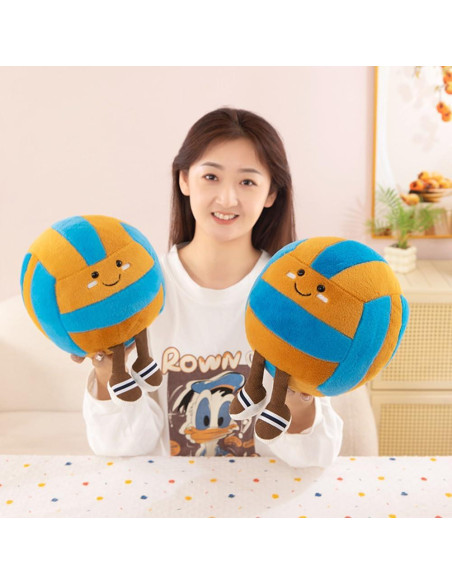 Muñeco de Peluche Voleibol 30 cm XIYUAN Suave y Duradero Muñeco de Peluche Voleibol 30 cm XIYUAN Suave y Duradero