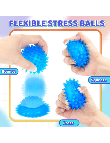 Pelotas Antiestrés UIIOPJIOM - 3 Paquetes de 5.58 cm Pelotas Antiestrés UIIOPJIOM - 3 Paquetes de 5.58 cm