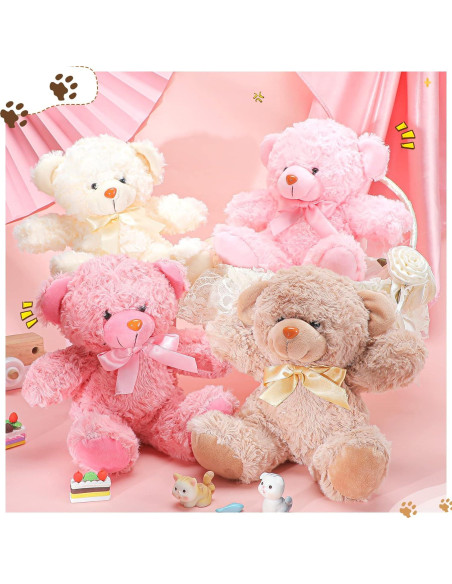 Civaner 9 Osos de Peluche 20 cm Multi Color para Fiestas Civaner 9 Osos de Peluche 20 cm Multi Color para Fiestas