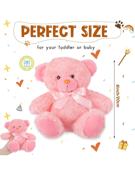 Civaner 9 Osos de Peluche 20 cm Multi Color para Fiestas Civaner 9 Osos de Peluche 20 cm Multi Color para Fiestas
