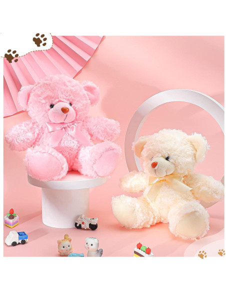 Civaner 9 Osos de Peluche 20 cm Multi Color para Fiestas Civaner 9 Osos de Peluche 20 cm Multi Color para Fiestas