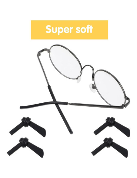 8 Pares de Templos de Silicona Antideslizantes Ptwola 8 Pares de Templos de Silicona Antideslizantes Ptwola