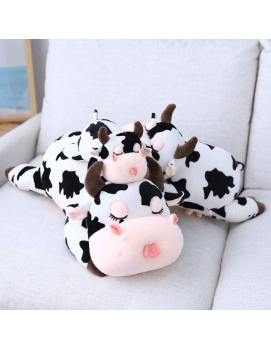 Almohada de Vaca de Peluche Jens 50 cm Suave y Abrazable