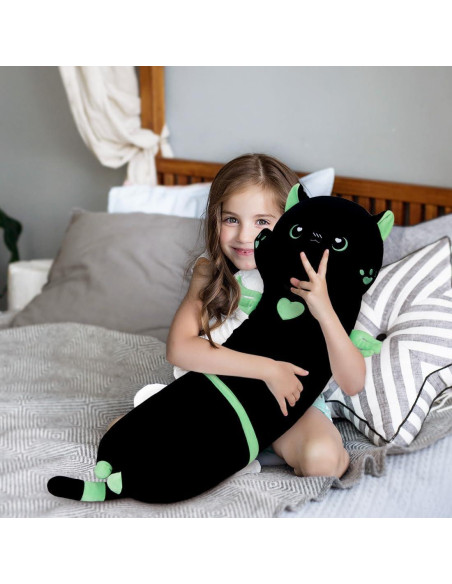Almohada de Gato de Peluche Zhengzhou 90cm Suave y Larga Almohada de Gato de Peluche Zhengzhou 90cm Suave y Larga