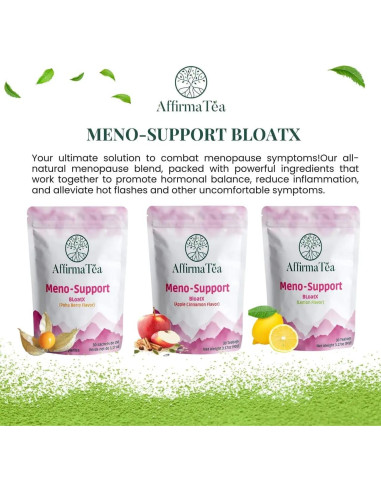 Té Alivio Menopausia AffirmaTea BloatX 30 Bolsitas Sabor Manzana Canela