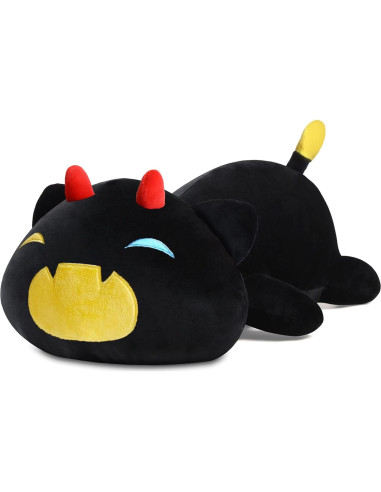 Almohada de Peluche Gato Negro SNOWOLF 50 cm Suave