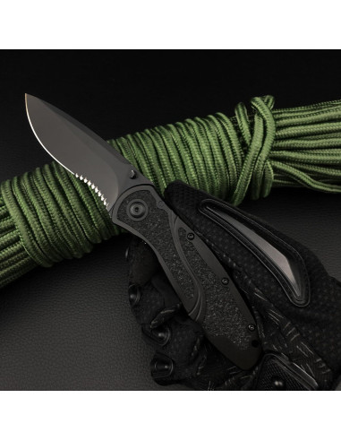 Cuchillo de bolsillo HUAAO Blur 198mm acero 8Cr13Mov aluminio