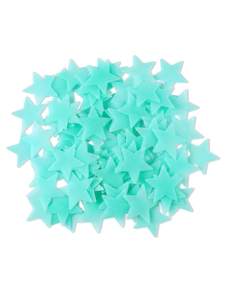 Calcomanías Luminiscentes AM AMAONM 100 Estrellas Azules Calcomanías Luminiscentes AM AMAONM 100 Estrellas Azules