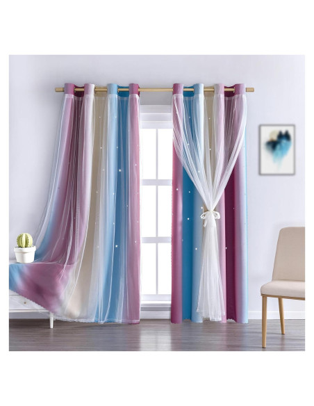 Cortina Opaca Anytime Princesa 132x213 cm Púrpura Cortina Opaca Anytime Princesa 132x213 cm Púrpura
