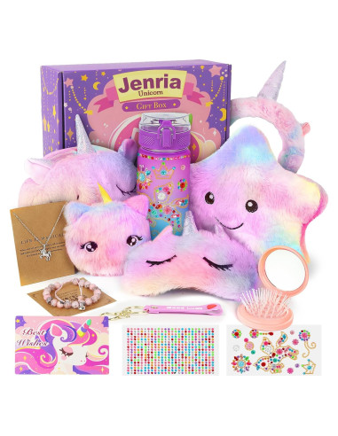 Conjunto de Regalo de Unicornio Jenria para Niñas 3-10 Años