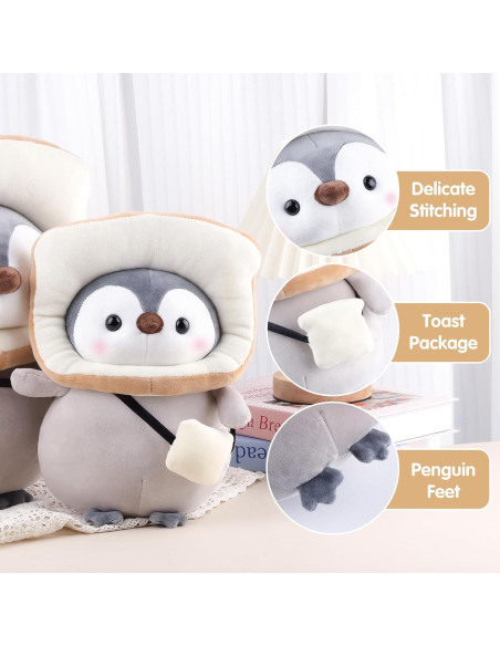 Anboor Pingüino Tostada 25 cm Juguete de Peluche Suave Anboor Pingüino Tostada 25 cm Juguete de Peluche Suave