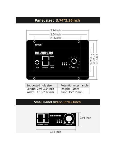 Placa Amplificadora Bluetooth DAJUNGUO 1002S 100W Doble Chip Placa Amplificadora Bluetooth DAJUNGUO 1002S 100W Doble Chip