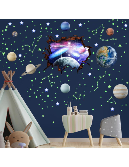 Calcomanías de Estrellas y Planetas Robmoda para Techo Calcomanías de Estrellas y Planetas Robmoda para Techo