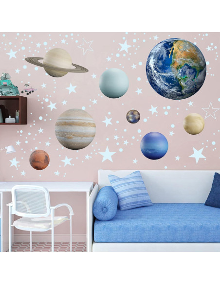 Calcomanías de Estrellas y Planetas Robmoda para Techo Calcomanías de Estrellas y Planetas Robmoda para Techo