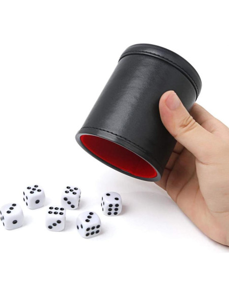 Copa de Dados Profesional Uieauy con 6 Dados Silenciosos Copa de Dados Profesional Uieauy con 6 Dados Silenciosos