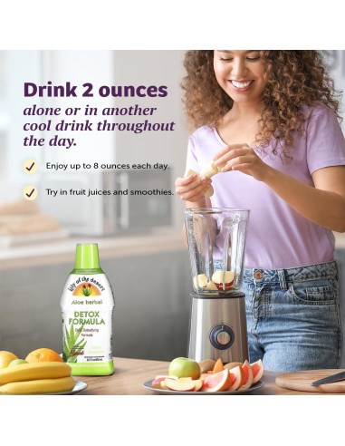 Jugo de Aloe Vera Lirio del Desierto 946 ml - Detox Herbal