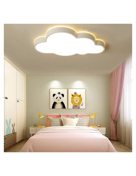 Luz de Techo LED LAKIQ Nube Regulable 65x41 cm Cálida Luz de Techo LED LAKIQ Nube Regulable 65x41 cm Cálida