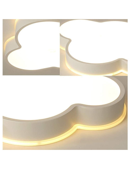 Luz de Techo LED LAKIQ Nube Regulable 65x41 cm Cálida Luz de Techo LED LAKIQ Nube Regulable 65x41 cm Cálida