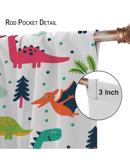 Cortina Opaca Kurtect Dinosaurio 2 Paneles 106x213 cm Cortina Opaca Kurtect Dinosaurio 2 Paneles 106x213 cm