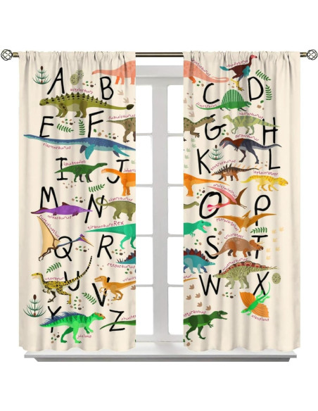 Cortina Opaca Kurtect Dinosaurio 106x114 cm 2 Piezas Cortina Opaca Kurtect Dinosaurio 106x114 cm 2 Piezas